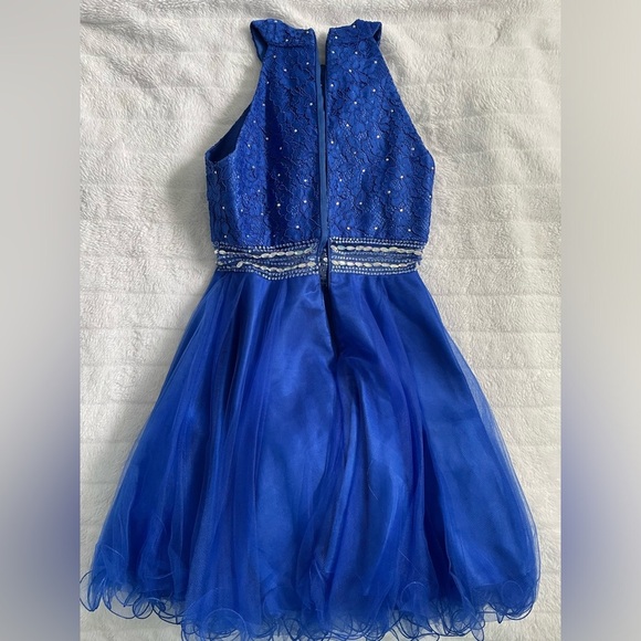 Royal Blue Sparkle Formal Dress - Picture 6 of 6